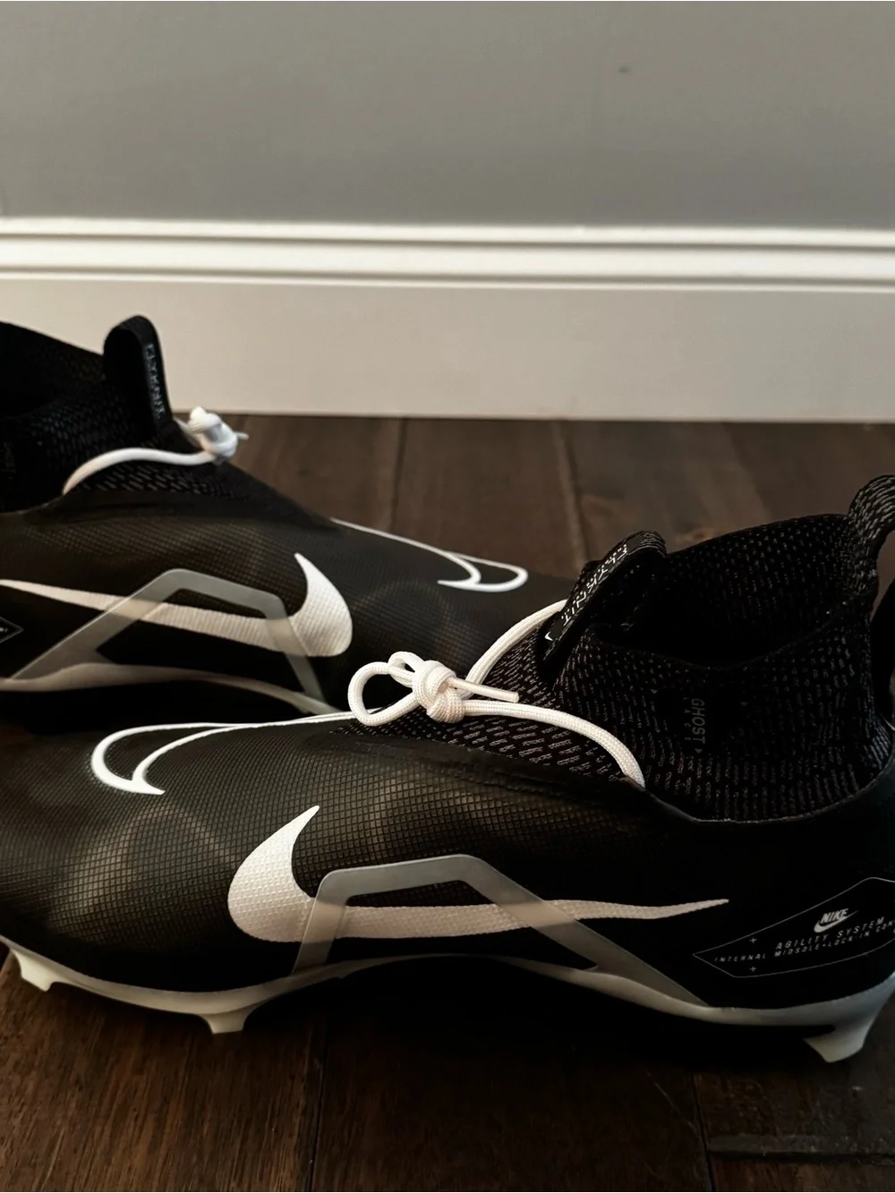 Nike Alpha Menace Elite 3 Football Cleats Black Size 15 NWOT